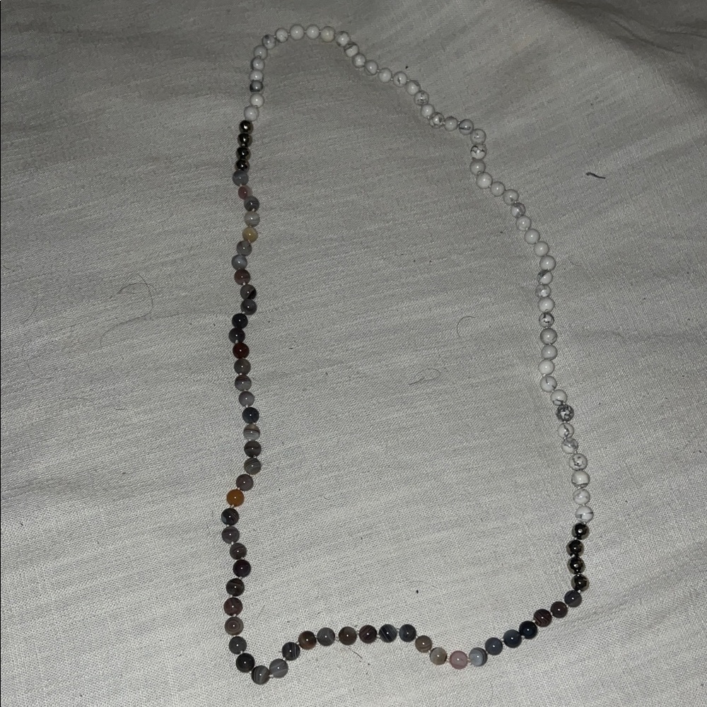 Elegant Multicolor Beaded Necklace Real Gemstones/Beads
